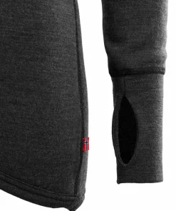 Aclima DoubleWool Polo with Zip Woman Marengo/Jet Black