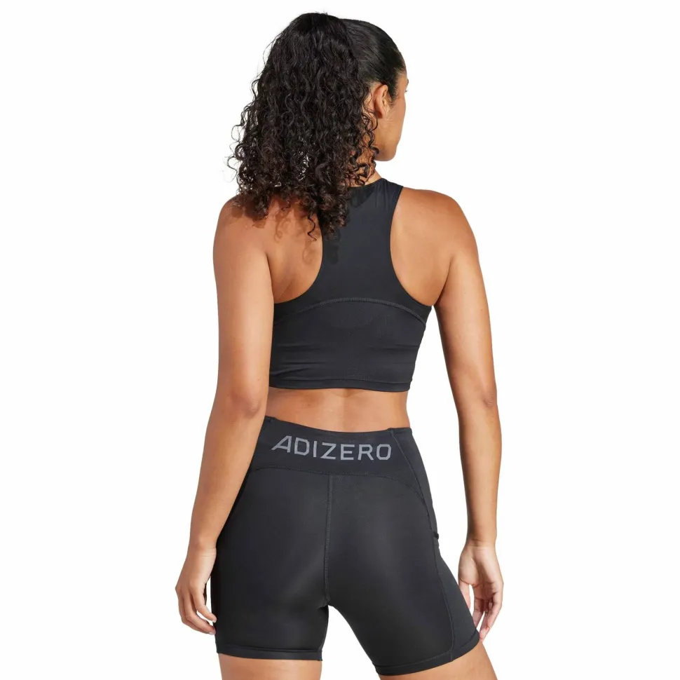 Adidas Women's Adizero Essentials Running Crop Top Black