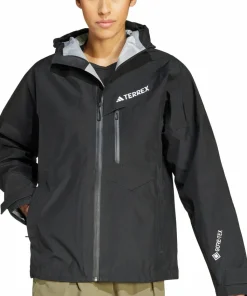 Adidas Women's Terrex Techrock 3L Gore-Tex Performance Jacket Black