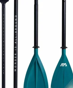 Aqua Marina Dual-Tech 2-in-1 Adjustable Aluminum SUP & Kayak Paddle Jade Green