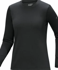 Arc'teryx Women's Taema Thermal Crew Longsleeve Black Heather