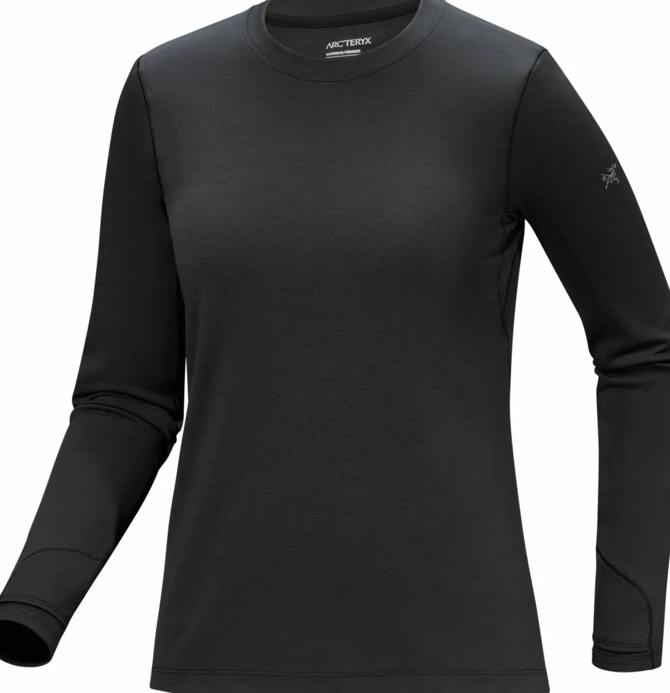 Arc'teryx Women's Taema Thermal Crew Longsleeve Black Heather