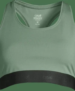 Casall Women's Graphic Sports Bra Dusty Green