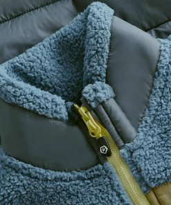 Color Kids Kids' Fleece Jacket With Quilt Coronet Blue