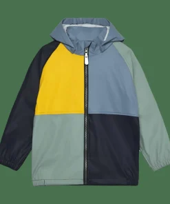 Color Kids Kids' Rain PU Jacket Colorblock Windward Blue