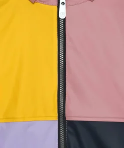 Color Kids Kids' Rain PU Jacket Colorblock Foxglove
