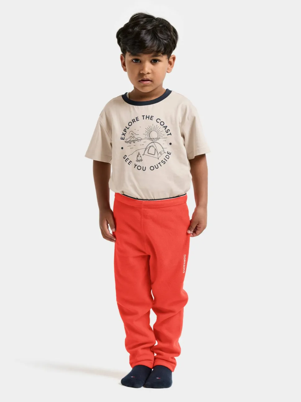 Didriksons Kids' Monte Pants 9 Paprika