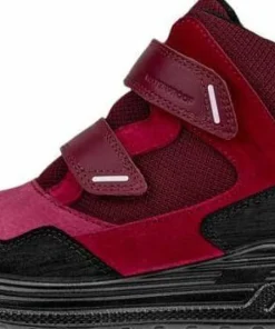 Ecco Kids' Ecco Urban Snow Mid Black/red Plum/dark Ruby