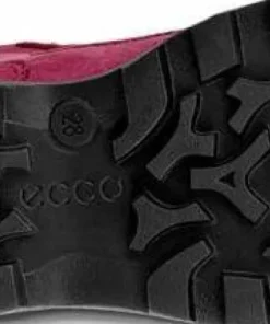 Ecco Kids' Snow Mountain 1s Waterproof Black/red Plum/dark Ruby