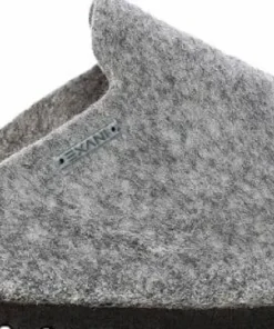 Exani Women's Felt Slipper Light Grey