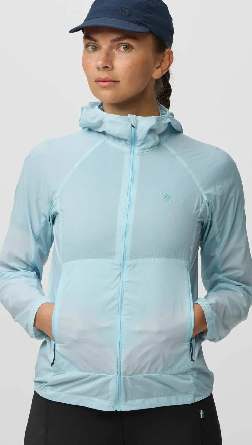 Fjällräven Women's Keb Lätt Wind Jacket Mountain Blue