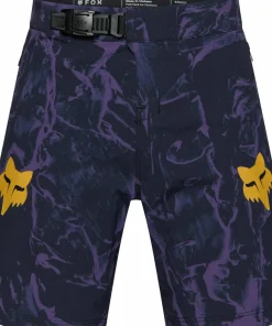 Fox Youth Ranger Short Image Print Plum