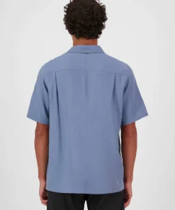 Mons Royale Men's At Merino Short Sleeve Shirt Horizon Blue