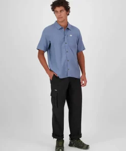 Mons Royale Men's At Merino Short Sleeve Shirt Horizon Blue