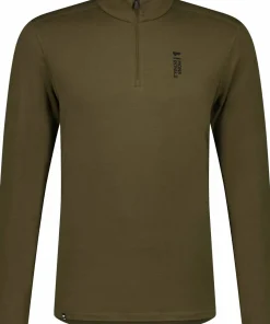 Mons Royale Men's Cascade Merino Flex 200 1/4 Zip Dark Olive