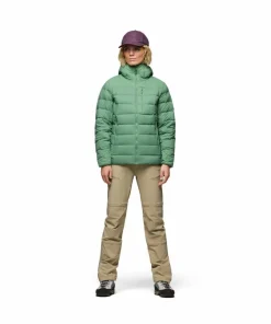 Norrøna Women's Femund Down700 Zip Hood Dark Ivy