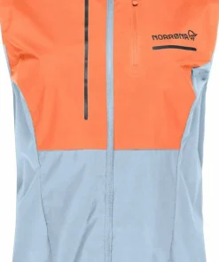 Norrøna Women's Senja Aero90 Vest Flamingo/Blue Fog