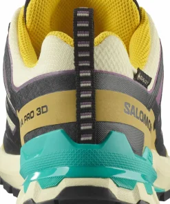Salomon Women's XA Pro 3d V9 GORE-TEX Transparent Yellow/Black / Waterfall