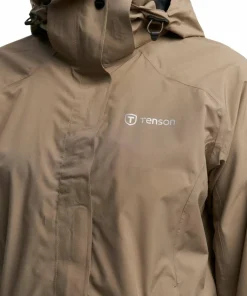 Tenson Women's Biscaya Storm Rain Jacket Brown