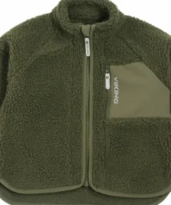 Viking Footwear Kids' Playtime Pile Midlayer Jacket Olive