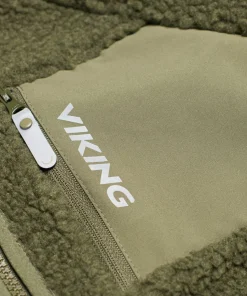 Viking Footwear Kids' Playtime Pile Midlayer Jacket Olive