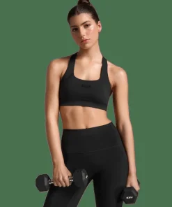 2XU Women's Form Racerback Medium Impact Bra Black/black